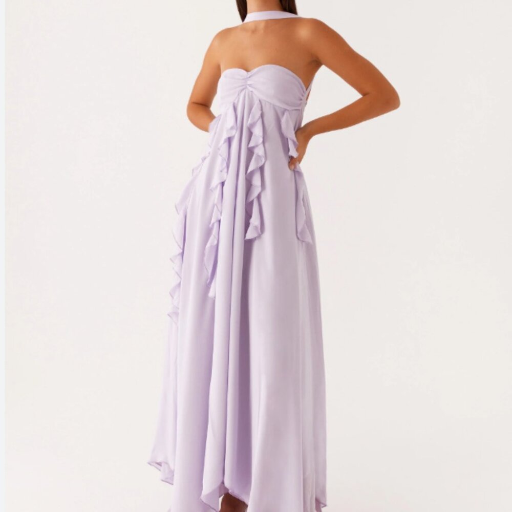 Peppermayo florence lilac maxi dress